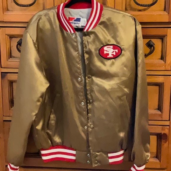SAN FRANCISCO 49ERS SATIN JACKET - Picture 2 of 8